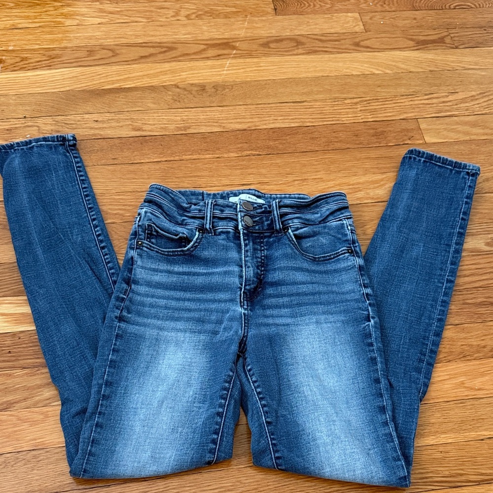 BKE Women's Dark Blue Skinny Jeans